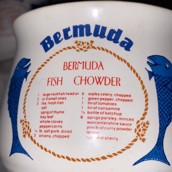 Set of 2 Bermuda fish chowder bowl - Picture 3 of 17